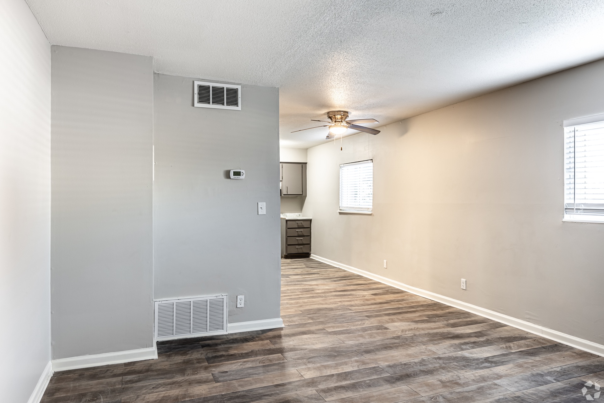 Brittany Village Apartments living room in Saint Joseph Missouri